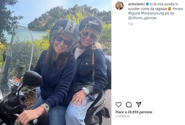 antonella clerici sorella bellissima 