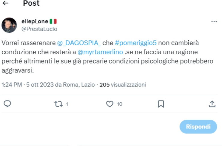 Myrta Merlino Lucio Presta